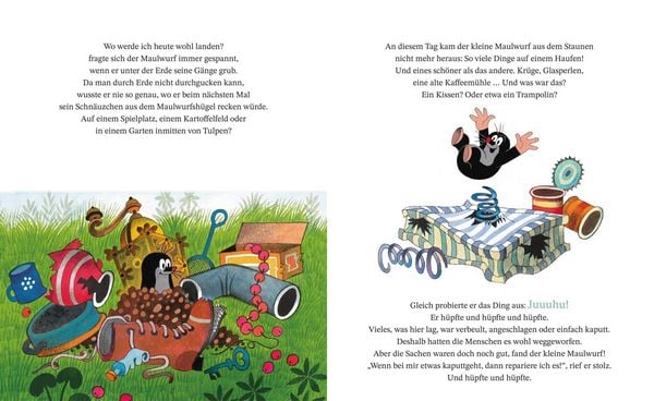3Drei null drei acht der kleine maulwurf und der regenschirm gebundene ausgabe zdenek miler beispielseite eins