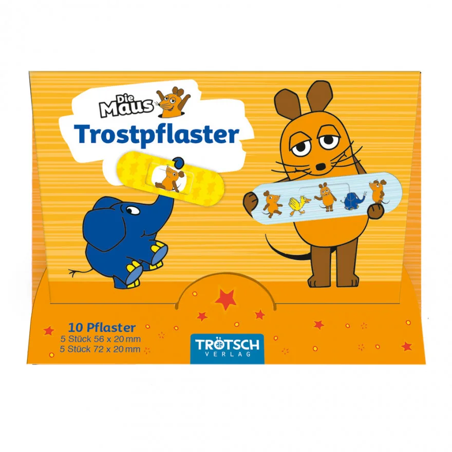 drei null zwei drei neun die maus trostpflaster vorderseite verpackung