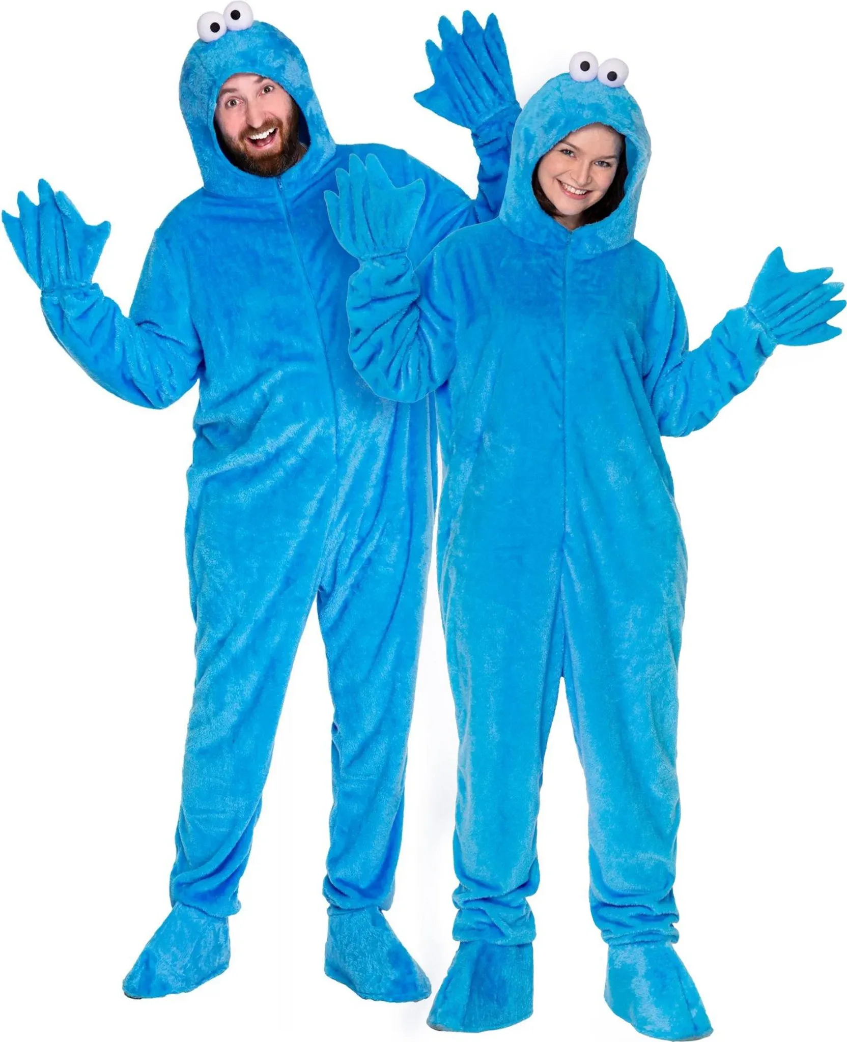 Sesamstraße - Krümelmonster - Kostüm für Erwachsene