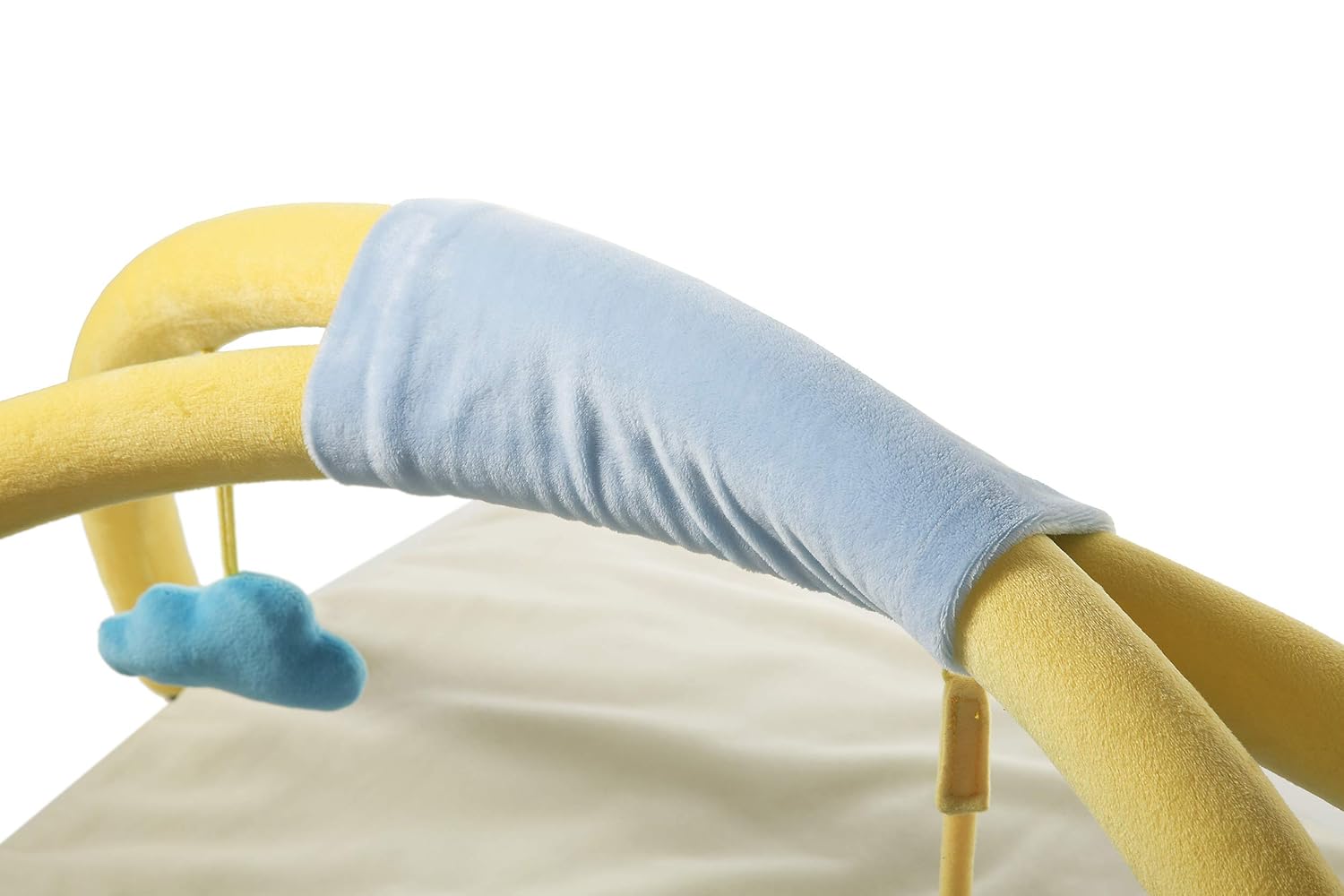 sandmaennchen babydecke mit spielbogen krabbeldecke detail spielbogen