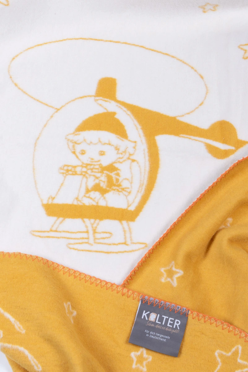 sandmaennchen kuscheldecke kolter detailbild hubschrauber