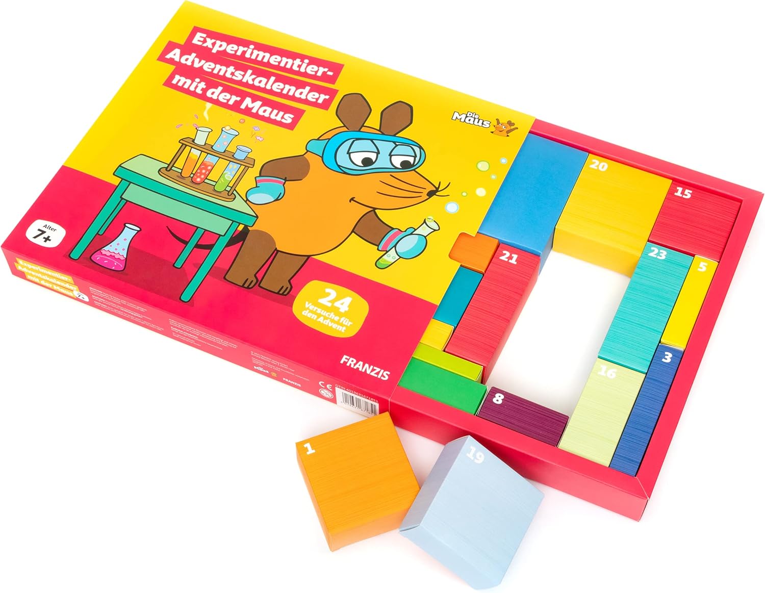 die maus experimentier adventskalender geoeffnet