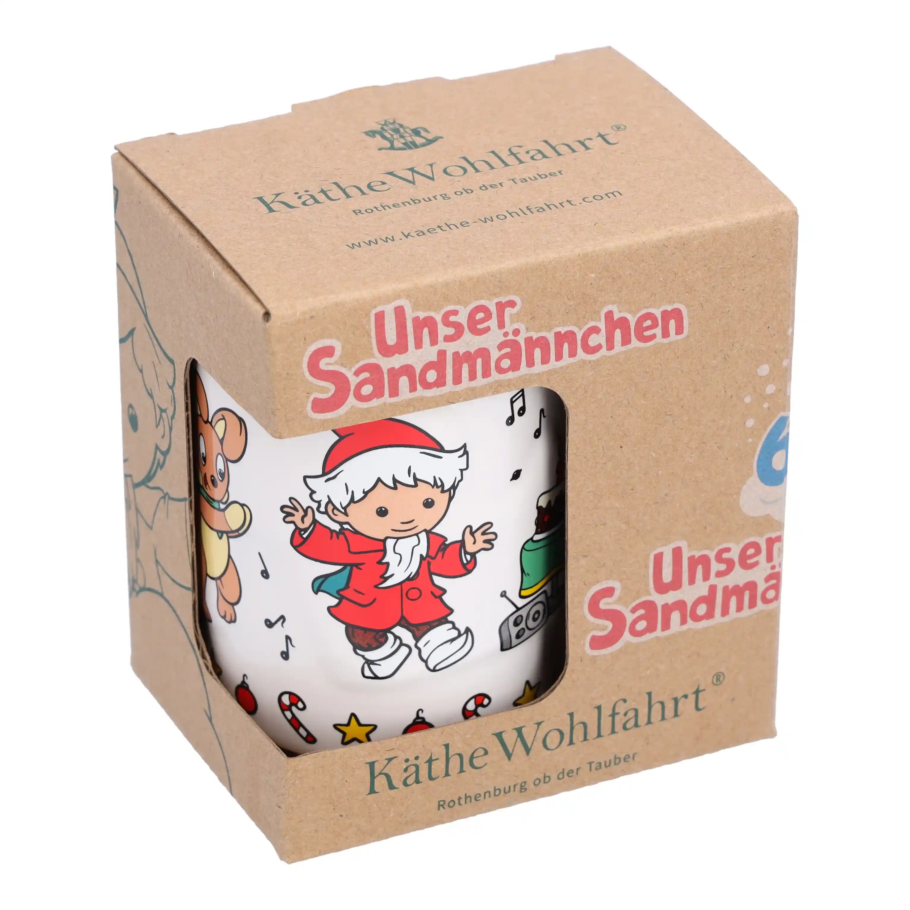 Unser Sandmännchen - Weihnachtsmarkttasse 2024 von Käthe Wohlfahrt Unser Sandmännchen Weihnachtsmarkttasse zwei null zwei vier von Käthe Wohlfahrt