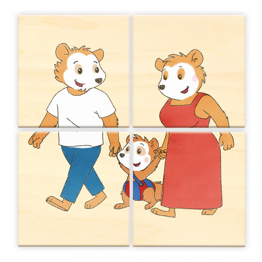Bobo Siebenschläfer - Erster Puzzlespaß aus Holz Bobo Siebenschläfer, Erster Puzzlespaß aus Holz, Holzpuzzle, Motiv Familie