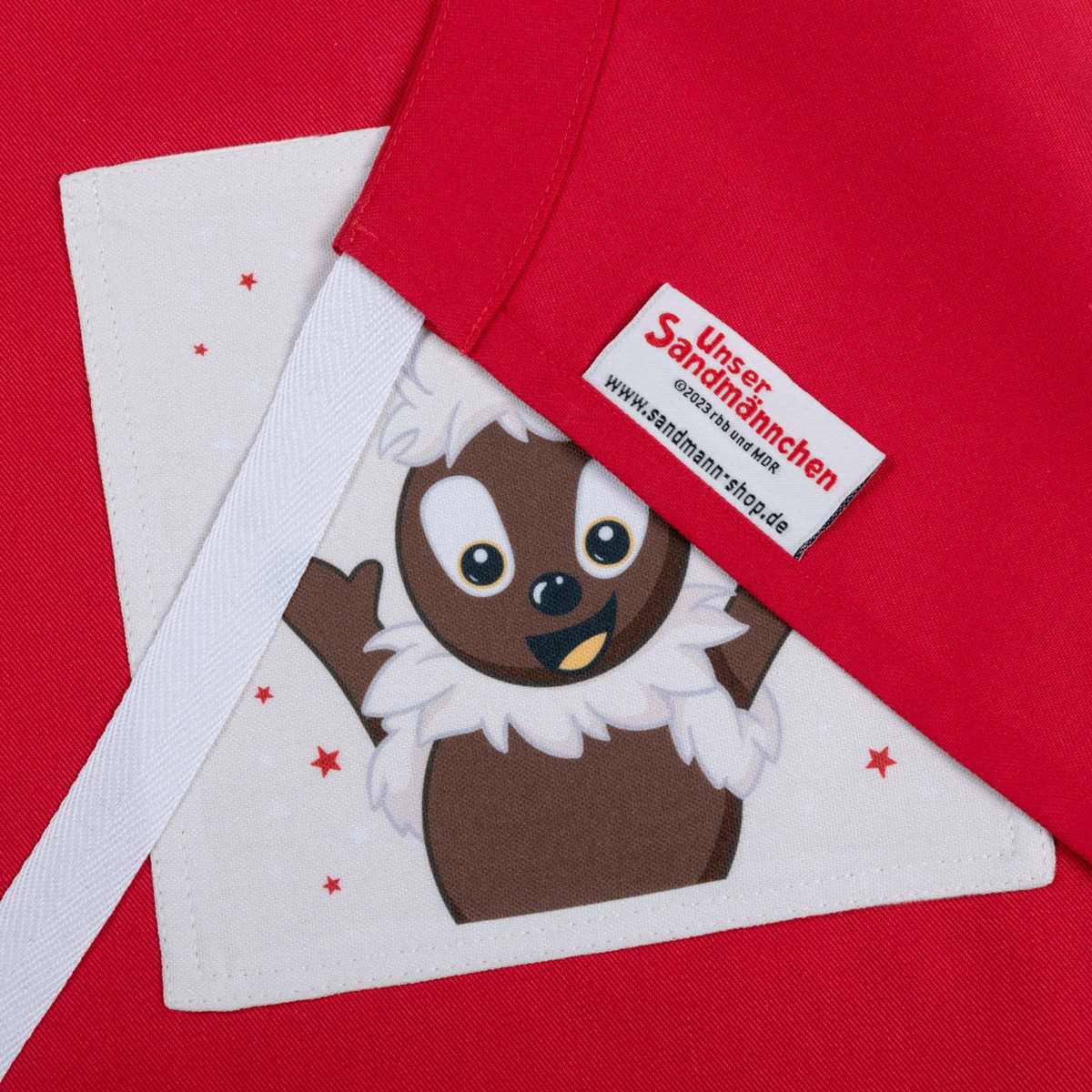 pittiplatsch kinder kochschuerze mit tasche upcycling nachhaltig detail schnur