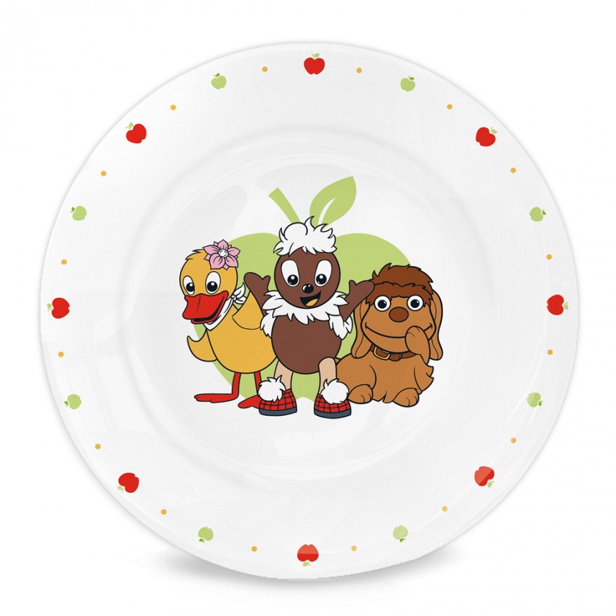 Pittiplatsch - Kindergeschirrset aus Porzellan (3-teilig) Pittiplatsch Kindergeschirrset aus Porzellan (drei teilig)