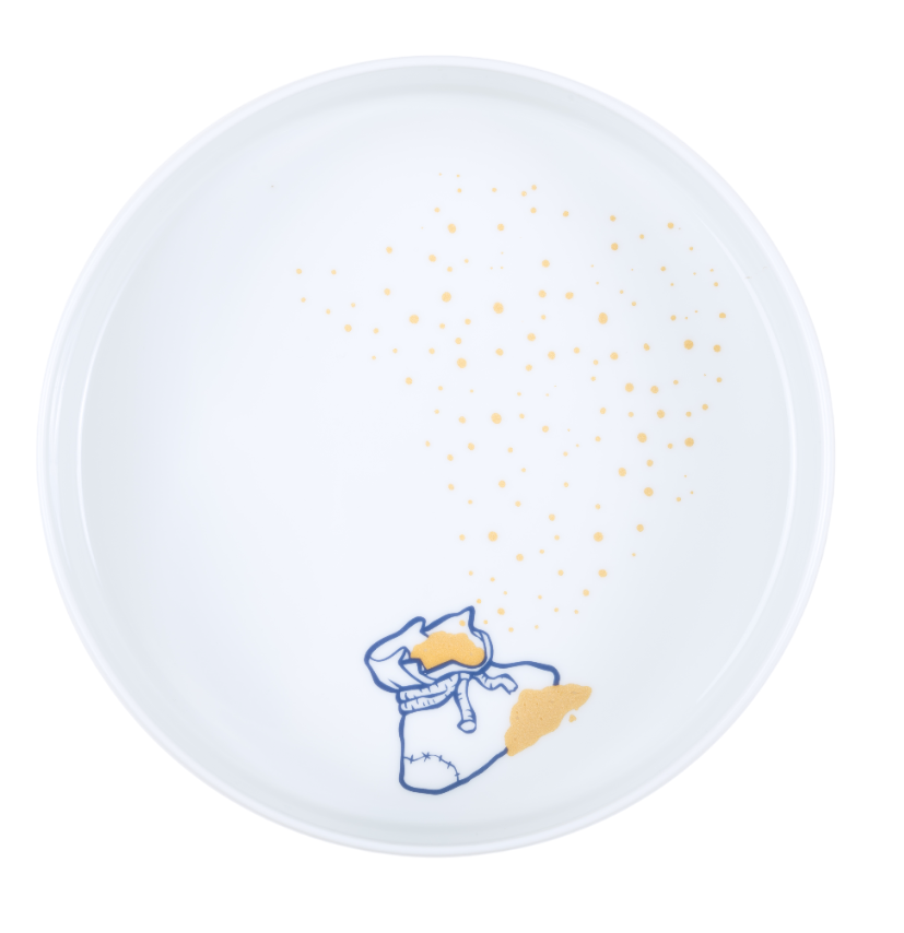 zwei sechs sieben neun drei Reichenbach Porzellan Schale Sandmann Von Oben