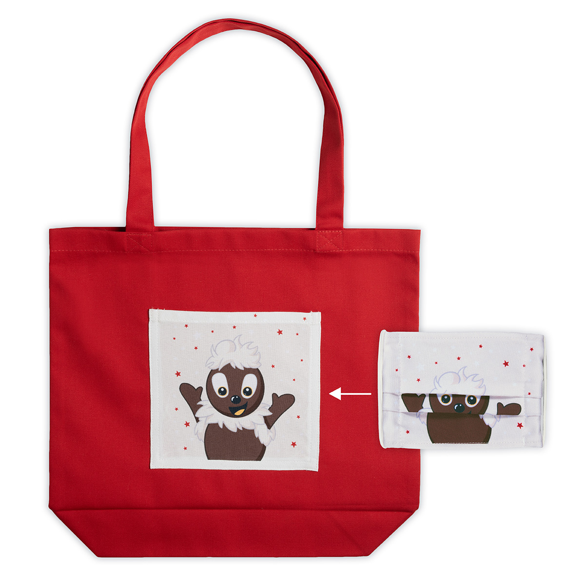 stoffbeutel-kinder-pittiplatsch-mit-tasche-upcycling Pittiplatsch Stoffbeutel Kinder (Masken Upcycling)