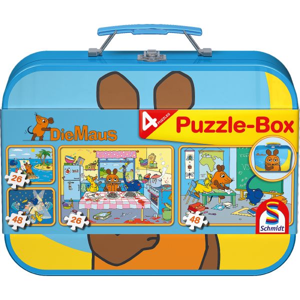 die-maus-puzzle-in-metallkoffer-die-sendung-mit-der-maus Die Maus Puzzle Box im Metallkoffer