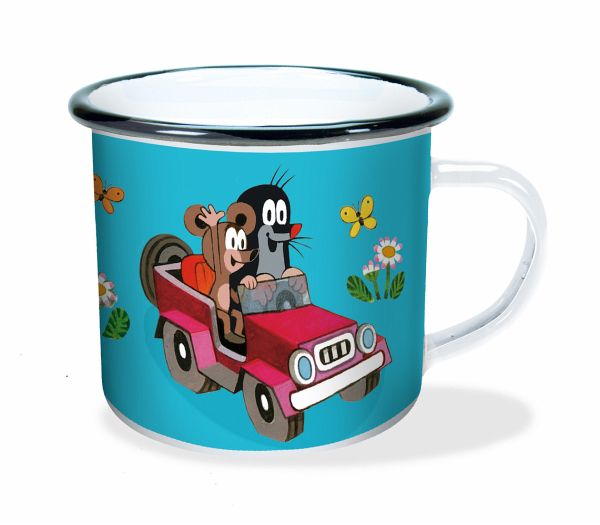der-kleine-maulwurf-kinderbecher-kindertasse-emaille-becher-maulwurf-im-autojpg Der kleine Maulwurf Emaille Becher Auto