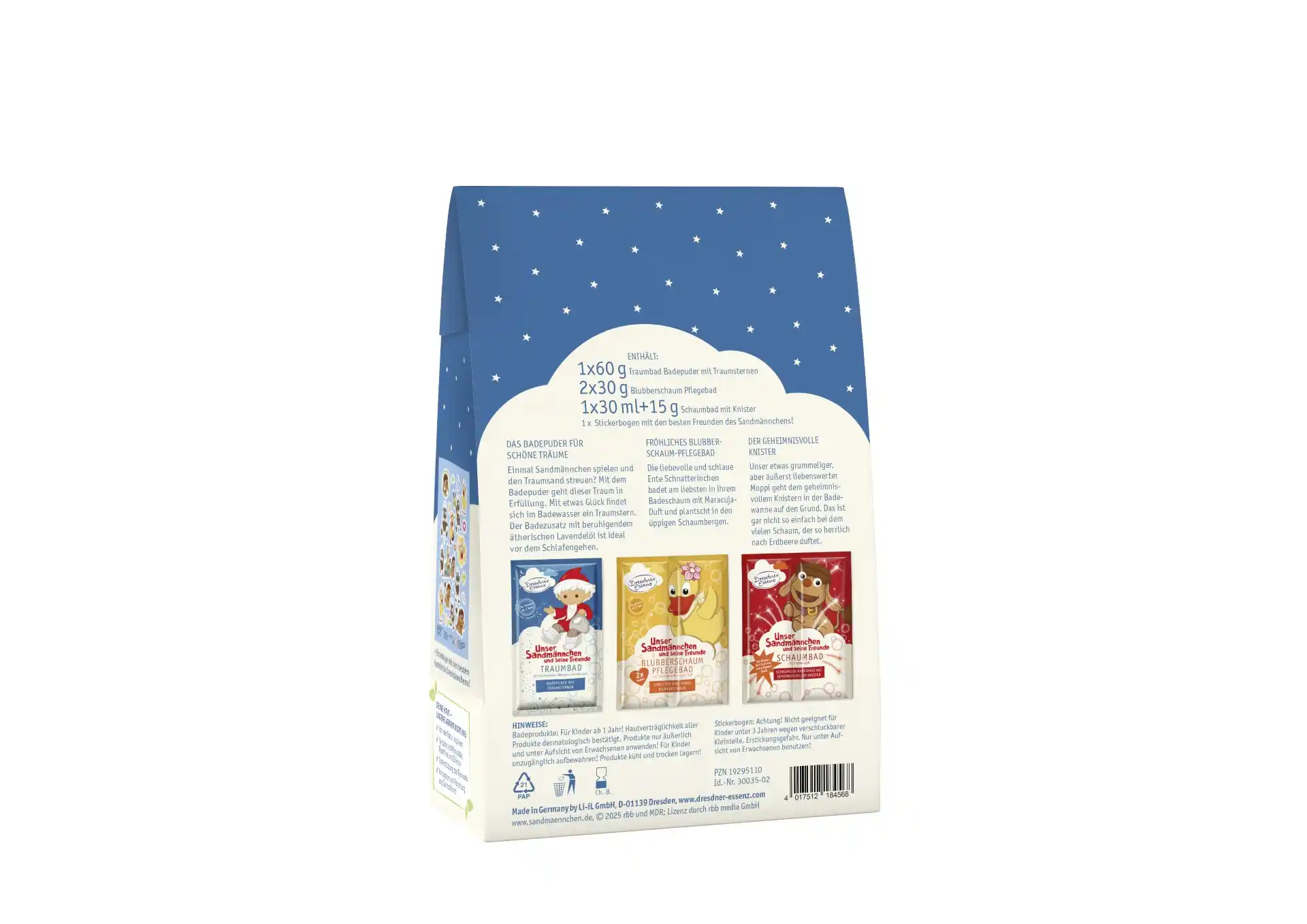 Unser Sandmännchen - Badespaß Geschenkset - Dresdner Essenz