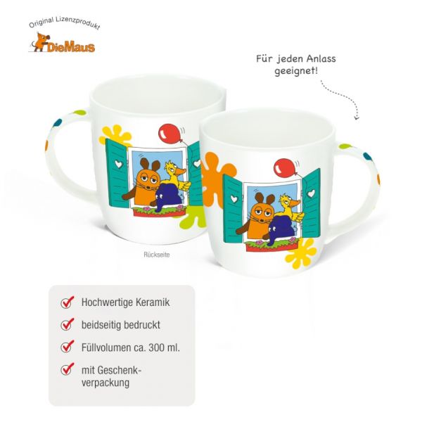 die-maus-tasse-im-haus-sammeltasse Die Maus und Freunde Tasse im Haus