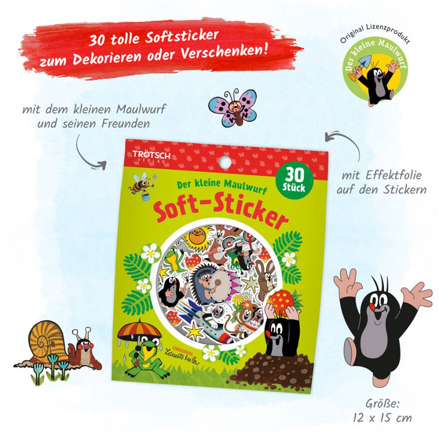 Der kleine Maulwurf - Soft Sticker